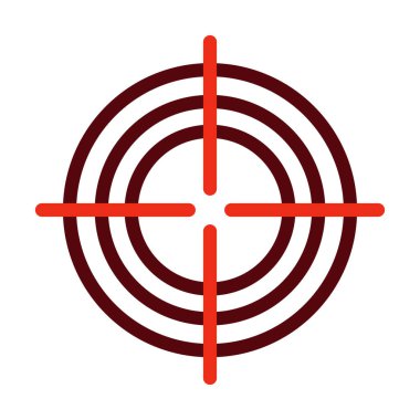 Kişisel ve Ticari Kullanım İçin Kalın Çizgi İki Renk Simgesi