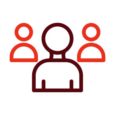 Kişisel ve ticari kullanım için Kalın Çizgi İki Renk Simgesi