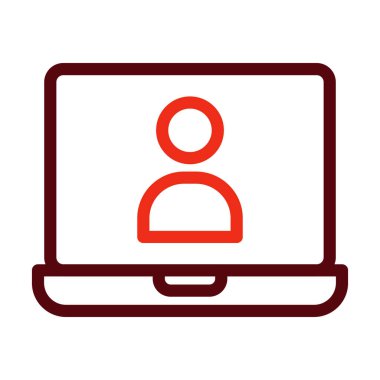 Yönetim Kalın Çizgisi Kişisel ve Ticari Kullanım İçin İki Renk Simgesi