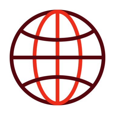 Kişisel ve Ticari Kullanım İçin Web Sitesi Kalın Çizgi İki Renk Simgeleri