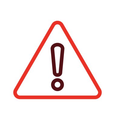 Warning Glyph Two Color Icon For Personal And Commercial Use