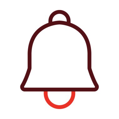 Notification Bell Glyph Two Color Icon For Personal And Commercial Use