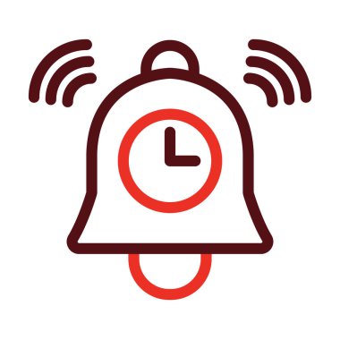 Reminder Glyph Two Color Icon For Personal And Commercial Use