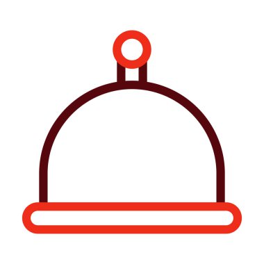 Kişisel ve ticari kullanım için Tabak Kabartma İki Renk Simgesi