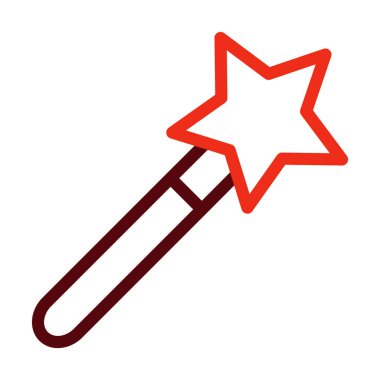 Kişisel ve ticari kullanım için Sihirli Değnek İki Renk Simgesi