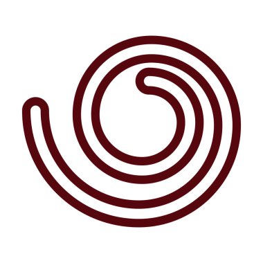 Kişisel ve ticari kullanım için Spiral Glyph İki Renk Simgesi