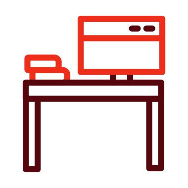 Kişisel ve ticari kullanım için Çalışma Alanı Sembolü İki Renk Simgesi