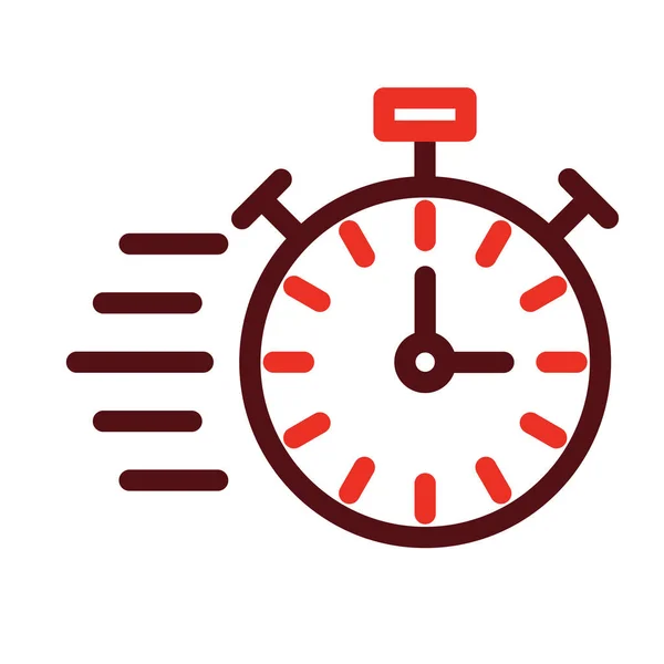 Fast Time Glyph Two Color Icon Personal Commercial Use — Stockvektor