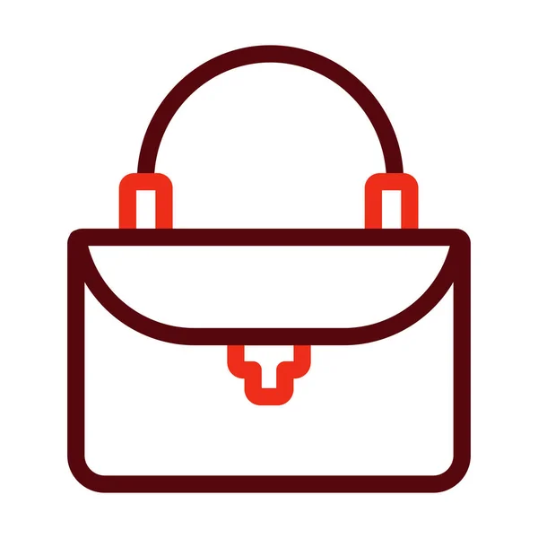 Handtasche Glyph Two Color Icon Für Den Persönlichen Und Kommerziellen — Stockvektor