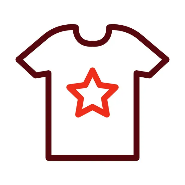 Shirt Design Glyph Kétszínű Ikon Személyes Kereskedelmi Használatra — Stock Vector