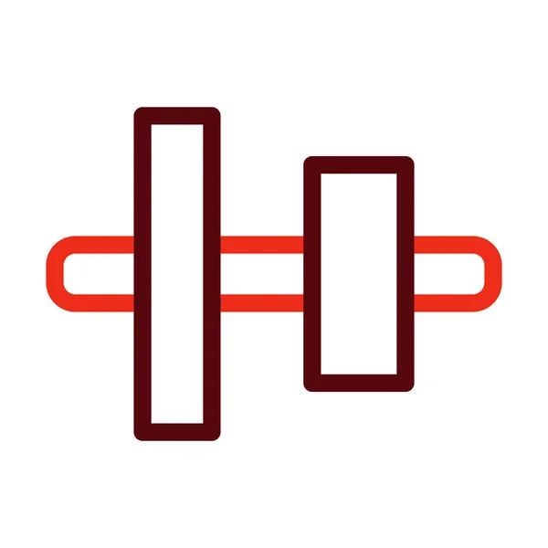 Вертикальний Вирівнювання Центр Glyph Дві Кольорові Піктограми Особистого Комерційного Використання — стоковий вектор
