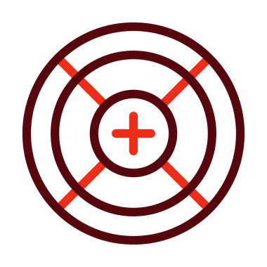 Kişisel ve ticari kullanım için Dürbün İki Renk Simgesi