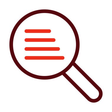 Kişisel ve Ticari Kullanım İçin Arama Sonuçları İki Renk Simgesi