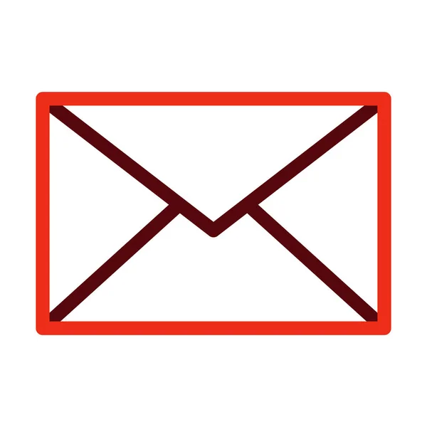 Γλυφάδα Δύο Χρωμάτων Ηλεκτρονικού Ταχυδρομείου Για Προσωπική Και Εμπορική Χρήση — Διανυσματικό Αρχείο