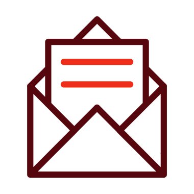 Kişisel ve ticari kullanım için Posta Kabartması İki Renk Simgesi