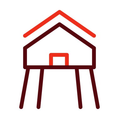 Kişisel ve ticari kullanım için Tarım Alanı Sembolü İki Renk Simgesi