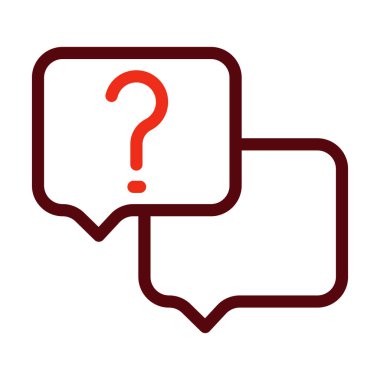 Kişisel ve ticari kullanım için Faq Glyph İki Renk Simgesi