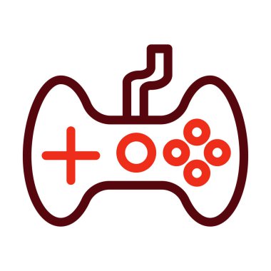 Kişisel ve Ticari Kullanım İçin Oyun Sembolü İki Renk Simgesi