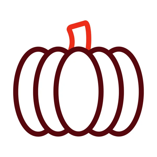 Pumpkin Glyph Two Color Icon Für Den Persönlichen Und Kommerziellen — Stockvektor
