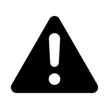 Kişisel ve Ticari Kullanım için Uyarı Vektörü Kabartma Simgesi