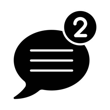 Kişisel ve Ticari Kullanım için İleti Vektörü Kabartma Simgesi