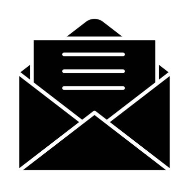 Kişisel ve ticari kullanım için Zarf Vektörü Kabartma Simgesi