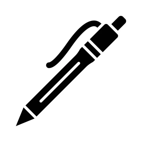 Pen Vektor Glyph Icon Til Personlig Kommersiell Bruk – stockvektor