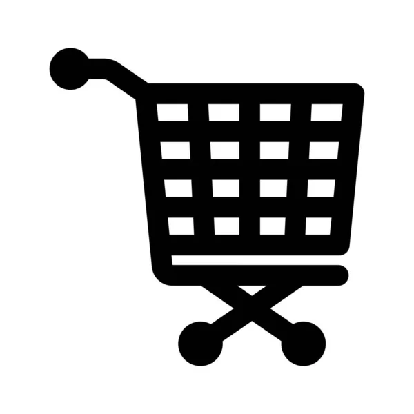 Trolley Vector Glyph Icon Para Uso Personal Comercial — Vector de stock