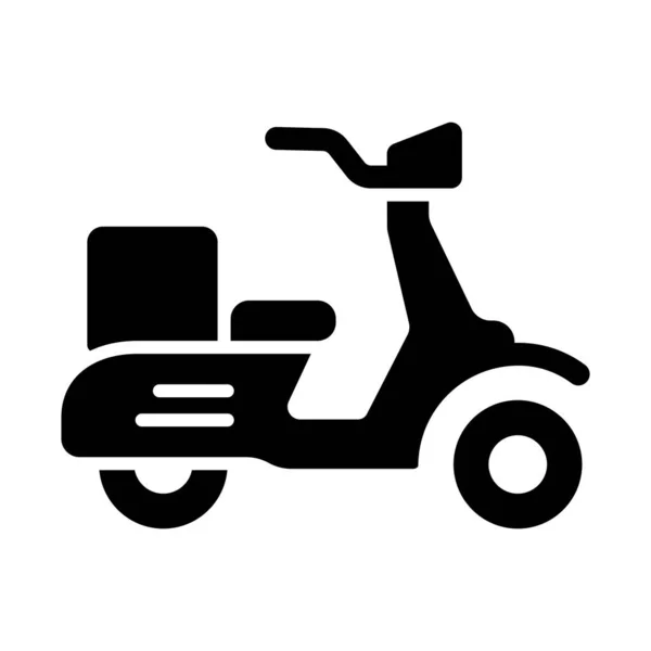 Scooter Vector Glyph Icon Personal Commercial Use — Stock Vector