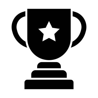 Kişisel ve Ticari Kullanım İçin Ödül Vektörü Glyph Simgesi