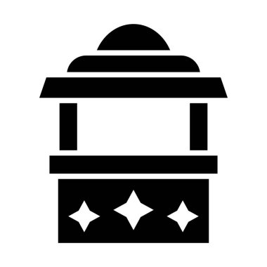 Kişisel ve Ticari Kullanım İçin Bilet Kutusu Vektör Kabartma Simgesi