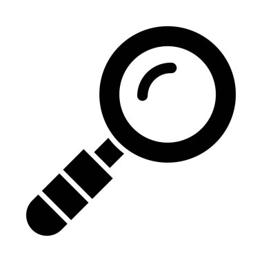 Kişisel ve ticari kullanım için cam vektör simgesi büyütme simgesi