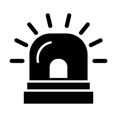 Kişisel ve ticari kullanım için Siren Vektörü Kabartma Simgesi