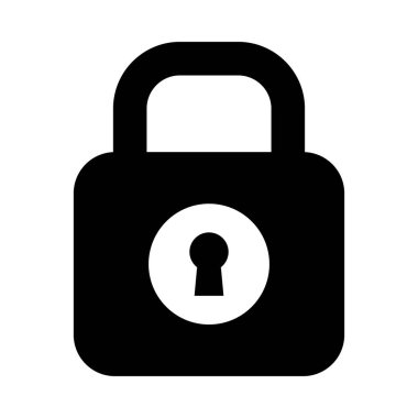 Kişisel ve Ticari Kullanım için Vektör Kabartma Simgesini Kilitle