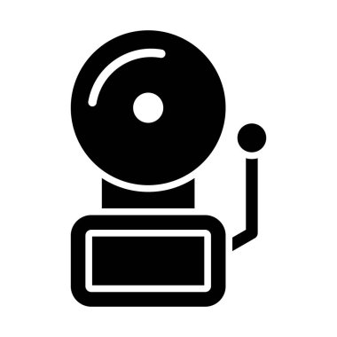 Kişisel ve ticari kullanım için Yangın Alarm Vektörü Kabartma Simgesi