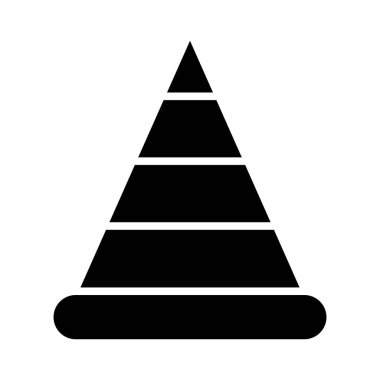 Kişisel ve Ticari Kullanım İçin Koni Vektörü Kabartma Simgesi