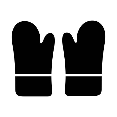 Kişisel ve Ticari Kullanım İçin Mutfak Eldivenleri Vektör Sembolü
