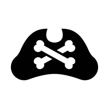 Kişisel ve ticari kullanım için Kaptan Şapka Vektörü Glyph Simgesi