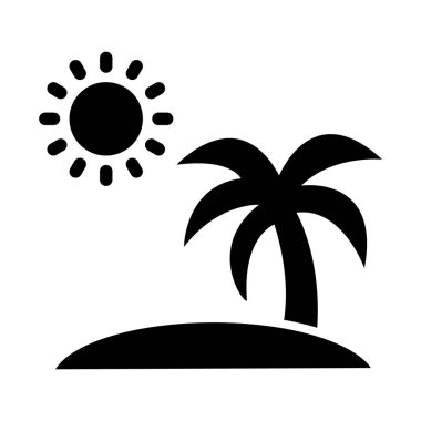 Kişisel ve ticari kullanım için Ada Vektörü Kabartma Simgesi