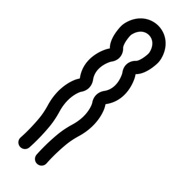 Kişisel ve ticari kullanım için Saç İğnesi Vektörü Kabartma Simgesi