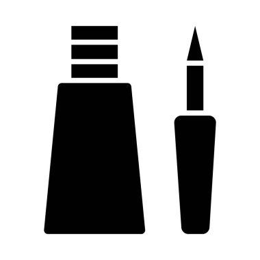 Kişisel ve ticari kullanım için göz kalemi vektörü kabartma simgesi