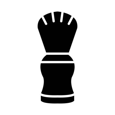 Kişisel ve ticari kullanım için Tıraş Fırçası Vektörü Kabartma Simgesi