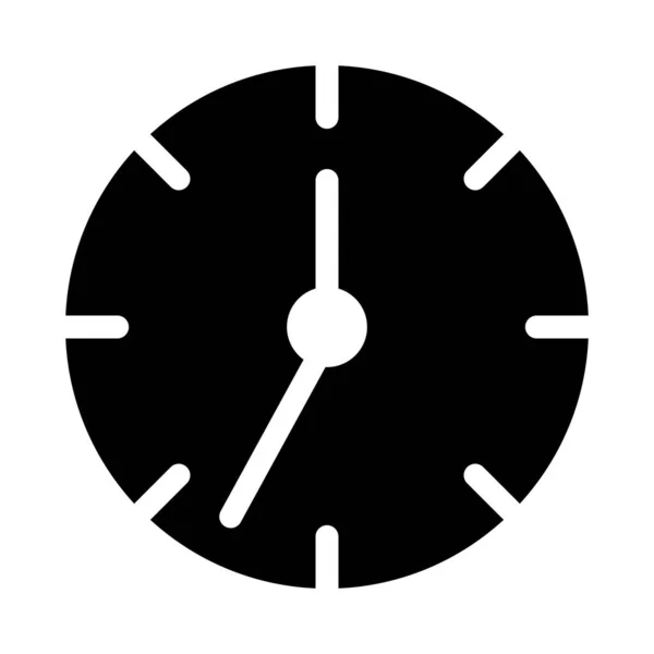 Kişisel Ticari Kullanım Için Saat Vektörü Kabartma Simgesi — Stok Vektör