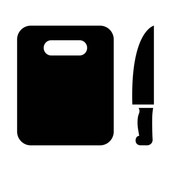 Schneidebrett Vector Glyph Icon Für Den Persönlichen Und Kommerziellen Gebrauch — Stockvektor