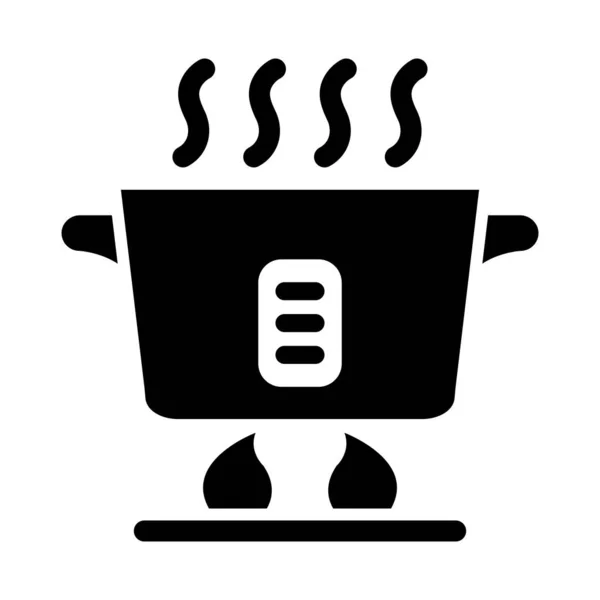 Kochen Vector Glyph Icon Für Den Persönlichen Und Kommerziellen Gebrauch — Stockvektor