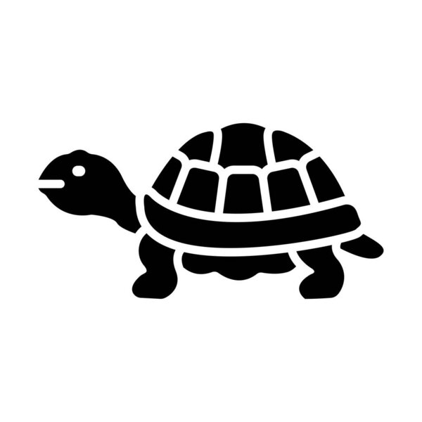 Tortoise Vector Glyph Icon For Personal And Commercial Use