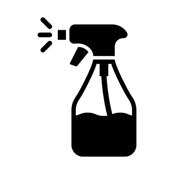 Spray Bottle Vector Glyph Icon Personal Commercial Use — Stock Vector