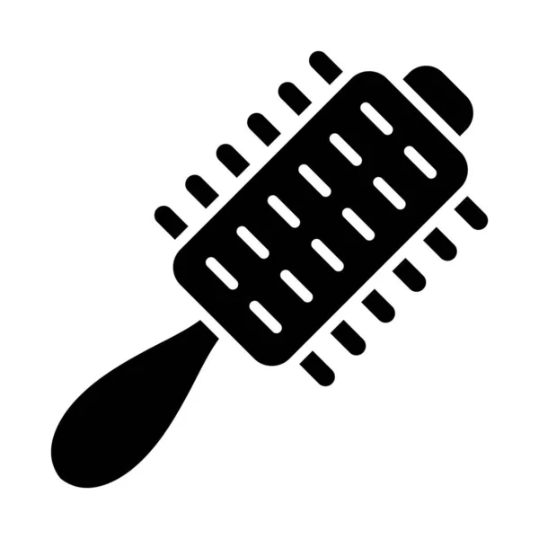 Haarbürste Vector Glyph Icon Für Den Persönlichen Und Gewerblichen Gebrauch — Stockvektor