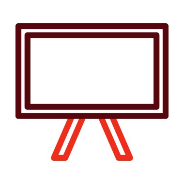 Kişisel ve ticari kullanım için Whiteboard Sembolü İki Renk Simgesi