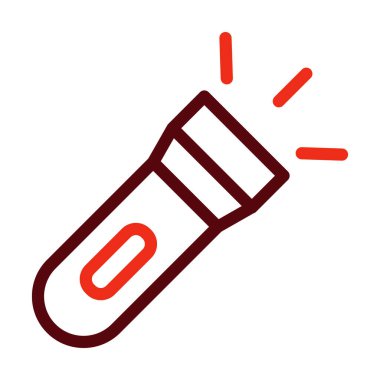 Kişisel ve ticari kullanım için Meşale Sembolü İki Renk Simgesi